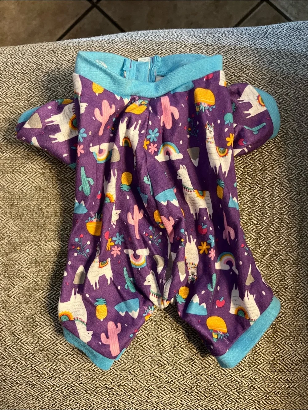 Build A Bear Purple Llama Pajamas Sleeper Cactus Rainbow Sleeper PJs  RARE HTF